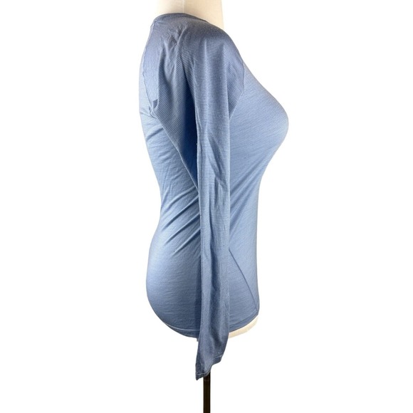 Smartwool Blue Raglan Long Sleeve Tee Fitted - Picture 6 of 15